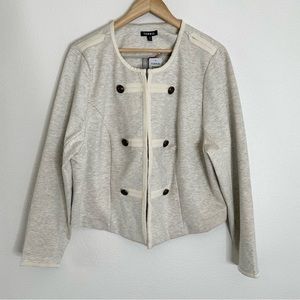 Torrid gray military jacket 3X
